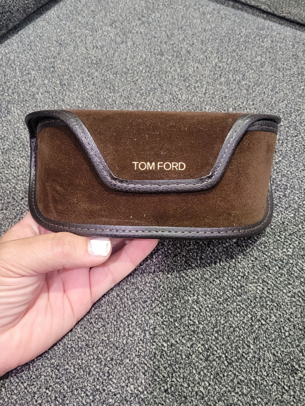 Tom Ford Sunglasses Large Case Glasses Velvet Soft  w/ Cloth NEW